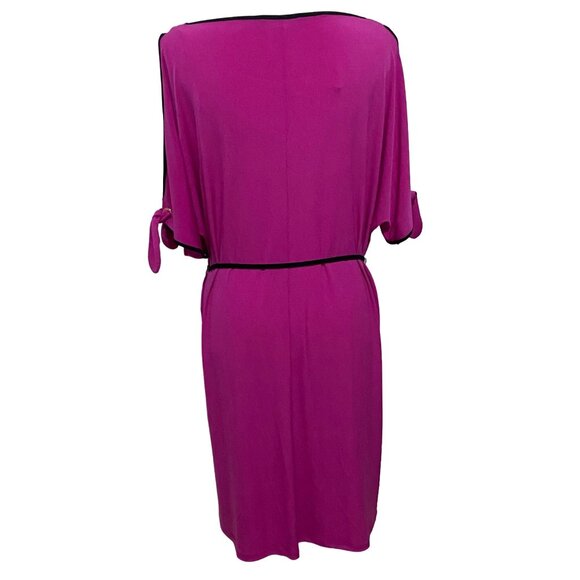 Ivanka Trump Cold Shoulder Dress XL Purple Fuchsia Knee Length Classy Date Night - Picture 4 of 8